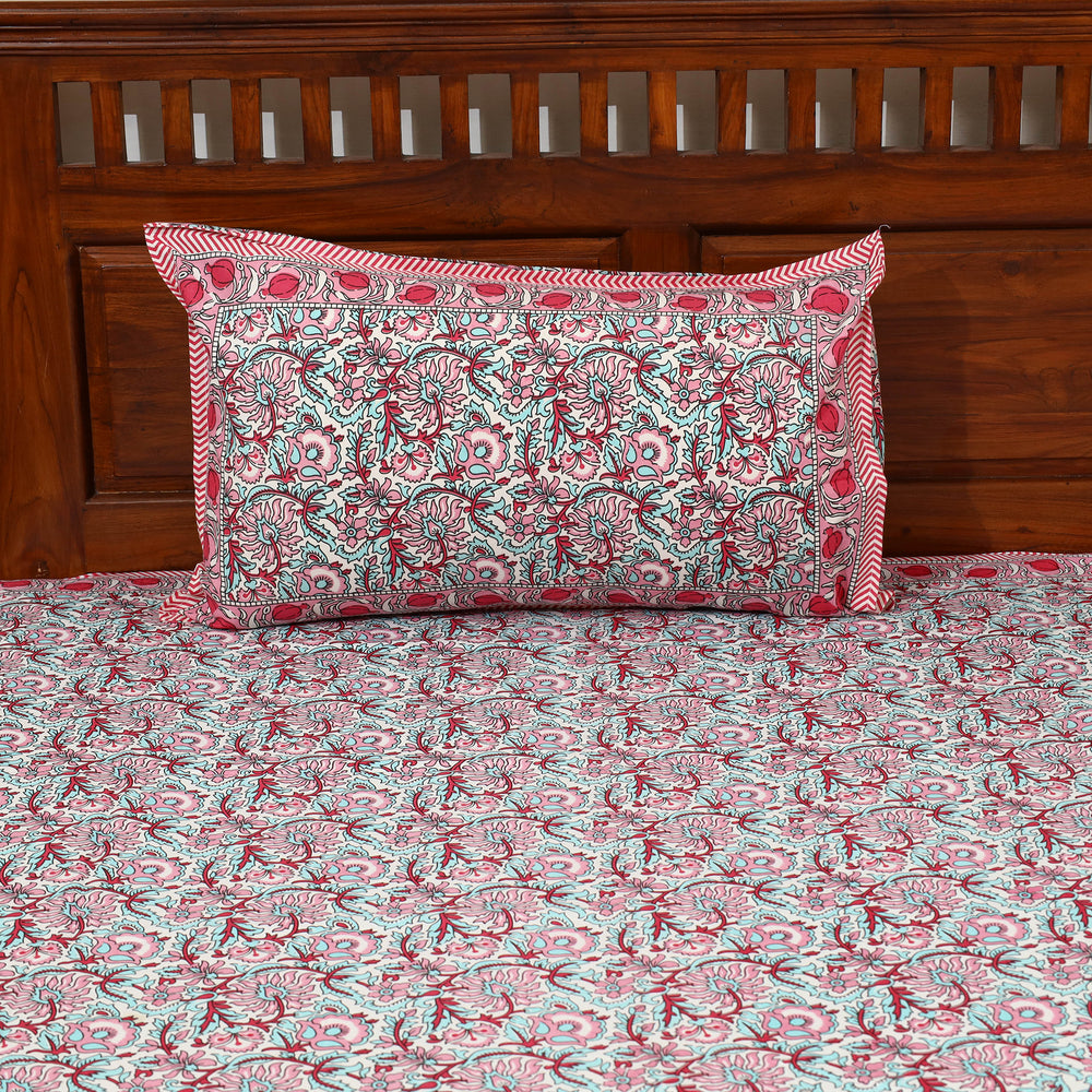 Sanganeri Double Bed Cover set