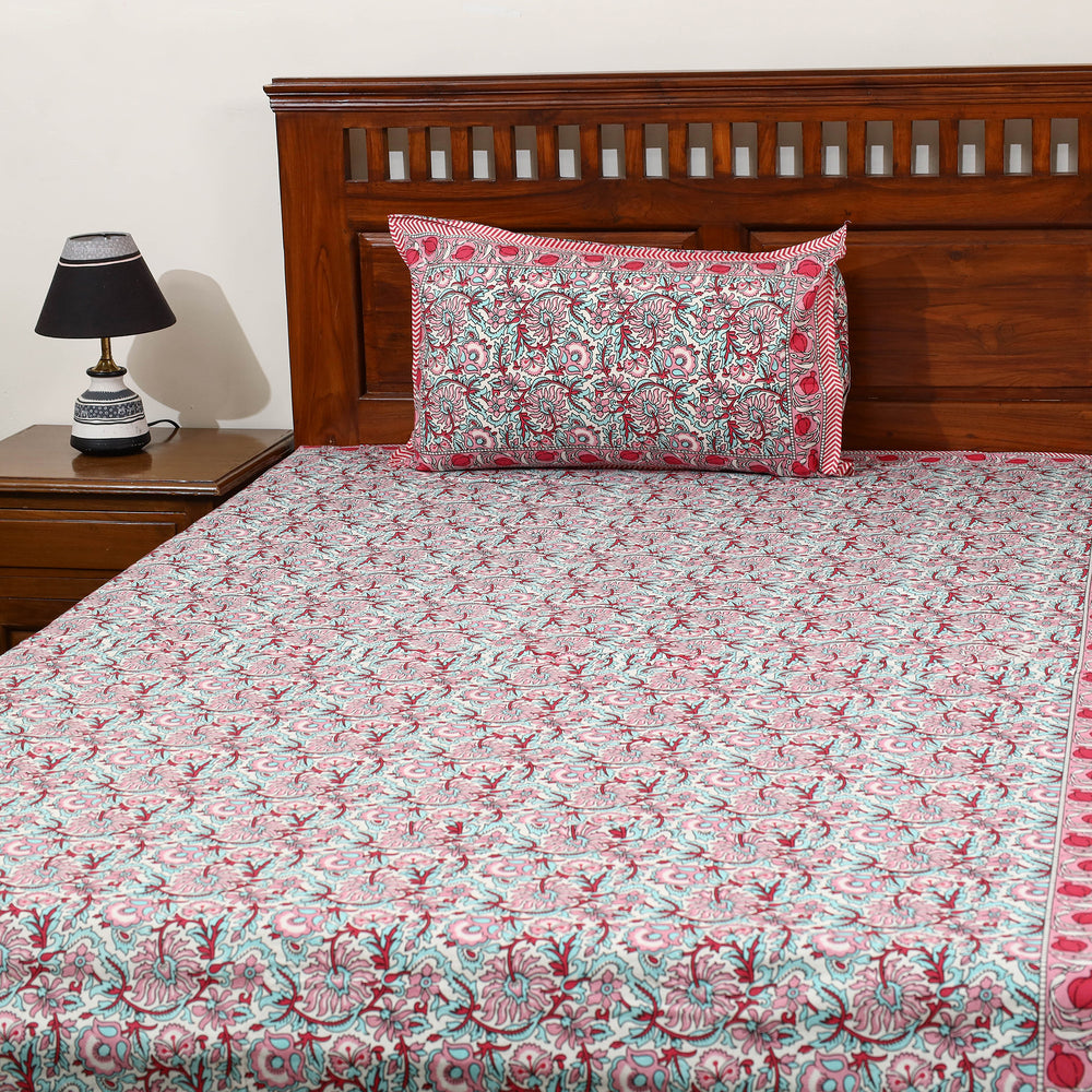 Sanganeri Double Bed Cover set