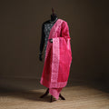 Pink - Pure Cotton Barmer Cutwork Applique Dupatta 03