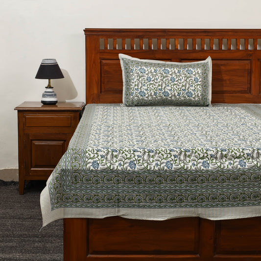 Sanganeri Double Bed Cover set