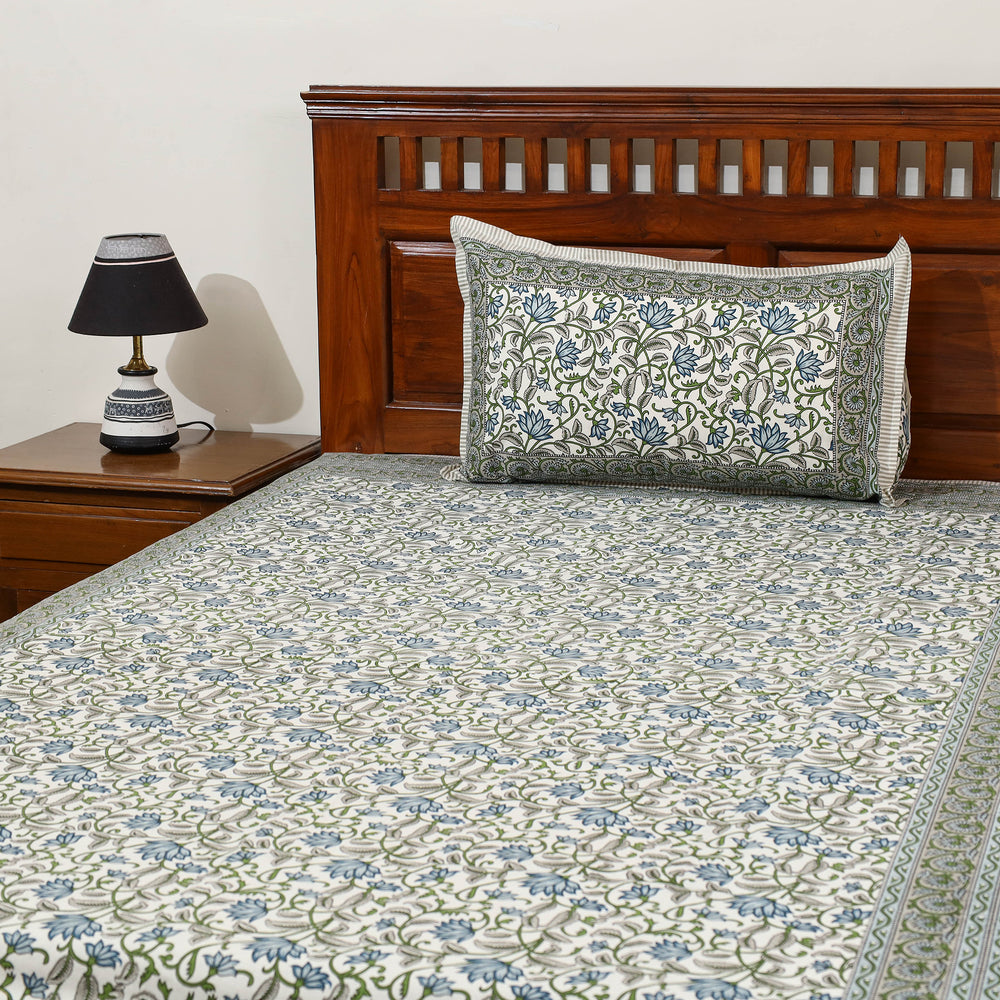 Sanganeri Double Bed Cover set