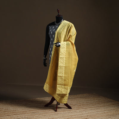 Yellow - Pure Cotton Barmer Cutwork Applique Dupatta 33