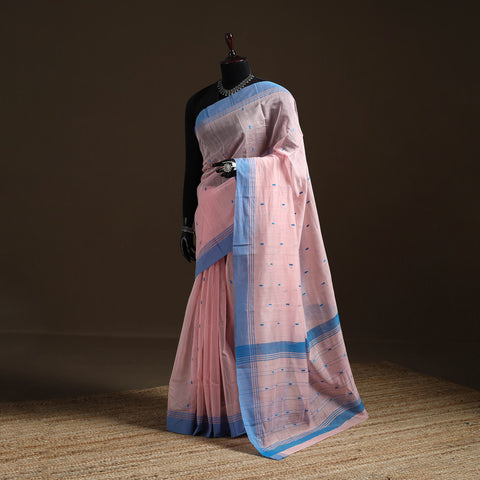 Pure Handloom Cotton Thread Buti Chanderi Saree 01