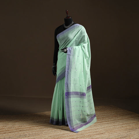 Pure Handloom Cotton Thread Buti Chanderi Saree 08