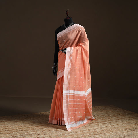 Pure Handloom Cotton Thread Buti Chanderi Saree 09