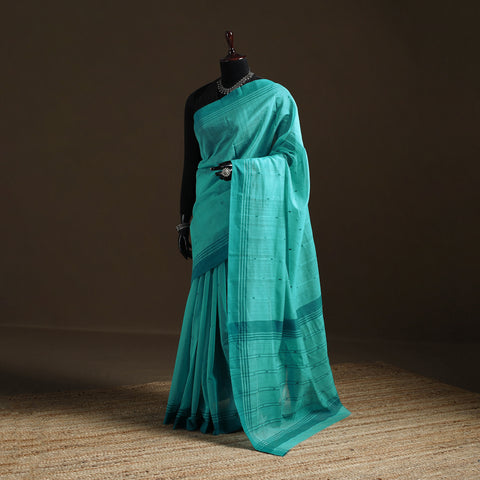 Pure Handloom Cotton Thread Buti Chanderi Saree 11