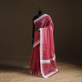 Pink - Pure Handloom Cotton Thread Buti Chanderi Saree 15