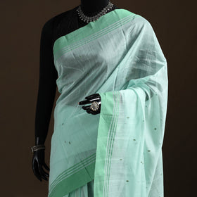 Pure Handloom Cotton Thread Buti Chanderi Saree 16