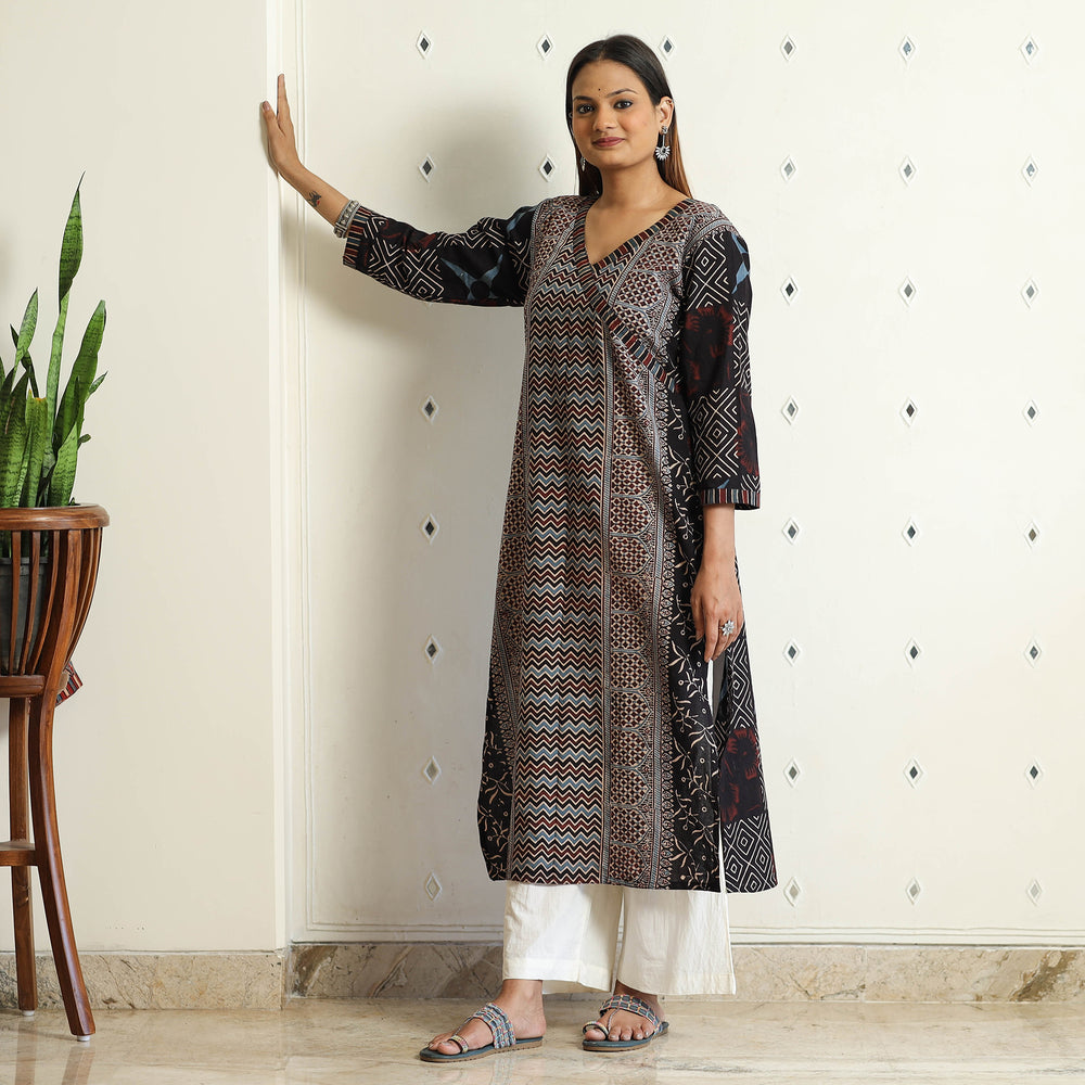 Ajrakh Block Printed kurta