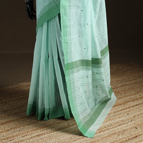 Pure Handloom Cotton Thread Buti Chanderi Saree 16