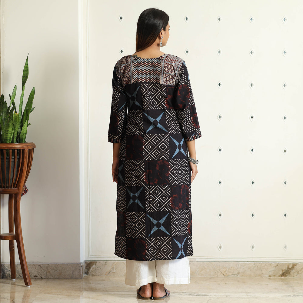 Ajrakh Block Printed kurta