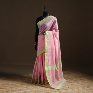 Pure Handloom Cotton Thread Buti Chanderi Saree 17