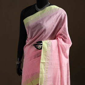 Pure Handloom Cotton Thread Buti Chanderi Saree 17
