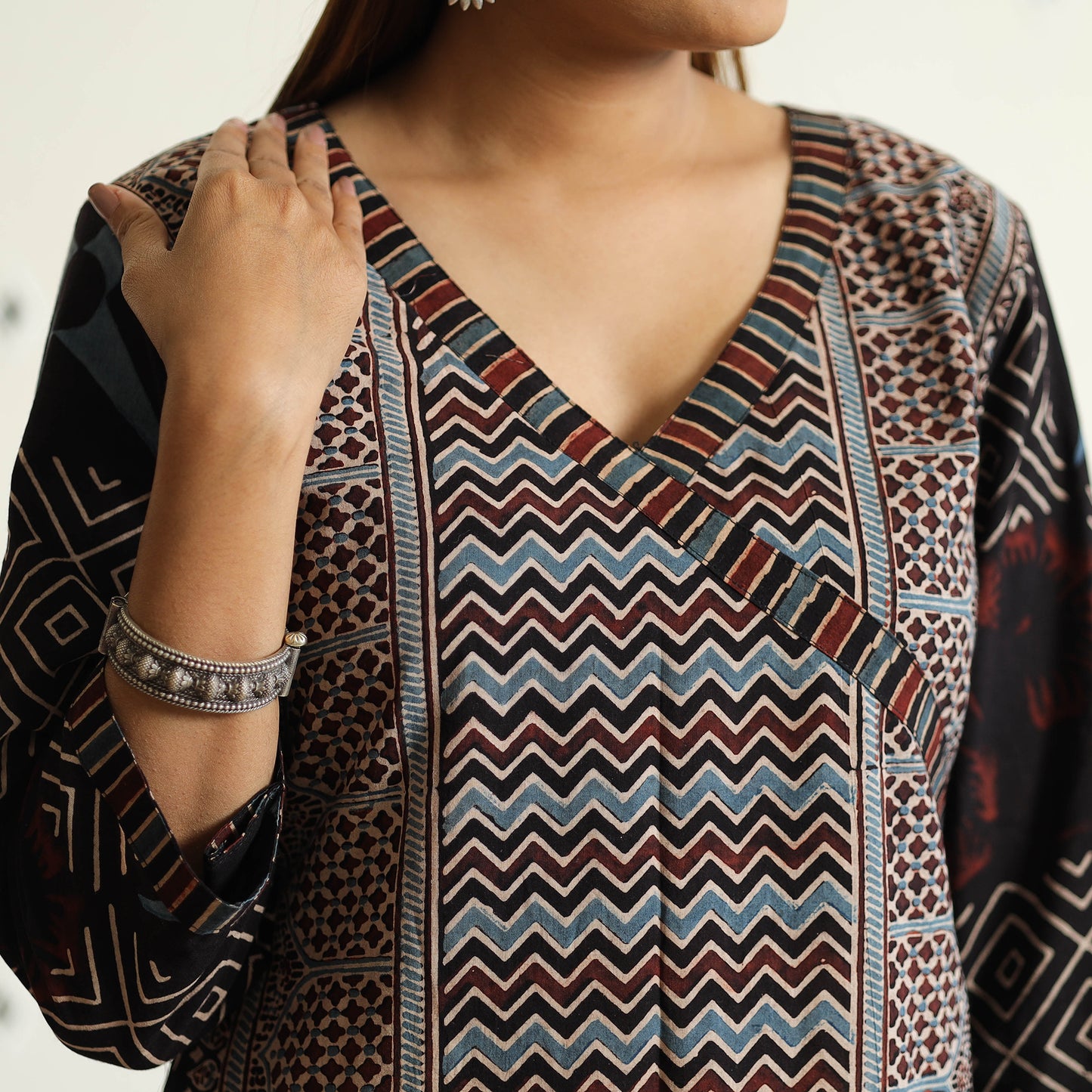 Ajrakh Block Printed kurta