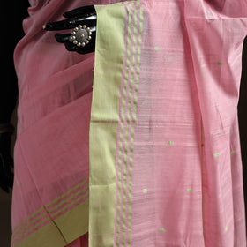 Pure Handloom Cotton Thread Buti Chanderi Saree 17