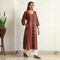 Ajrakh Block Printed kurta