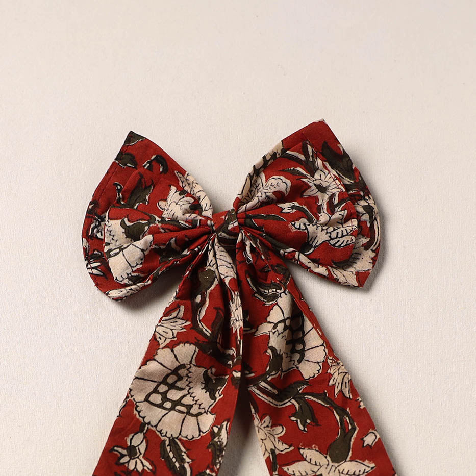 Blue - Handmade Fabric Bow Hair Clip 37