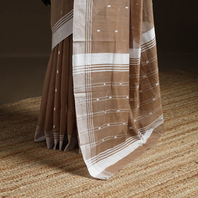 Pure Handloom Cotton Thread Buti Chanderi Saree 18