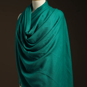 Green - kumaun handwoven merino wool shawl for women 30