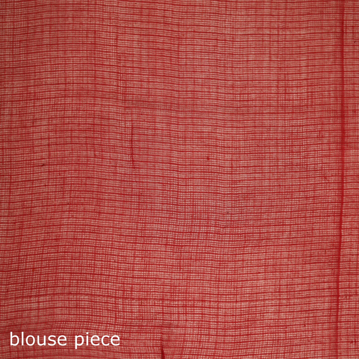 Red - Nazaakat Kota Doria Cotton Plain Saree with Blouse & Jewellery Set 141