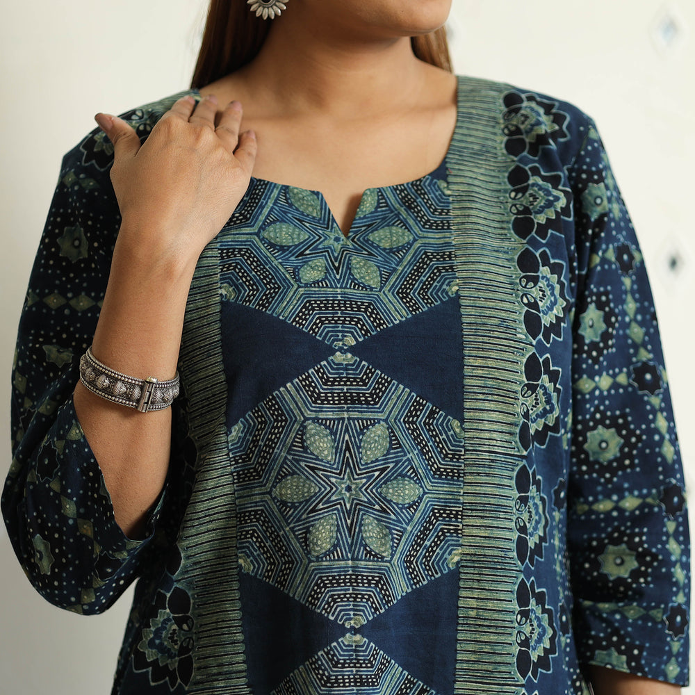 Ajrakh Block Printed Kurta