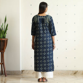  Limited Stock! Ajrakh Block Printed Cotton Straight Kurta 
