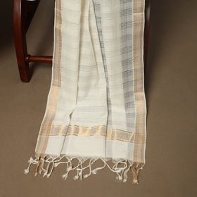 Beige - 3pc handloom cotton unstitched mangalagiri dress