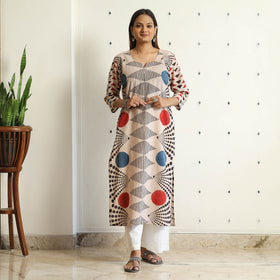 Ajrakh Block Printed Kurta