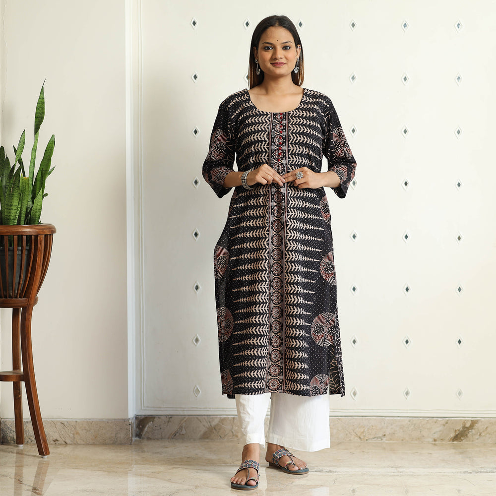 Ajrakh Block Printed Kurta