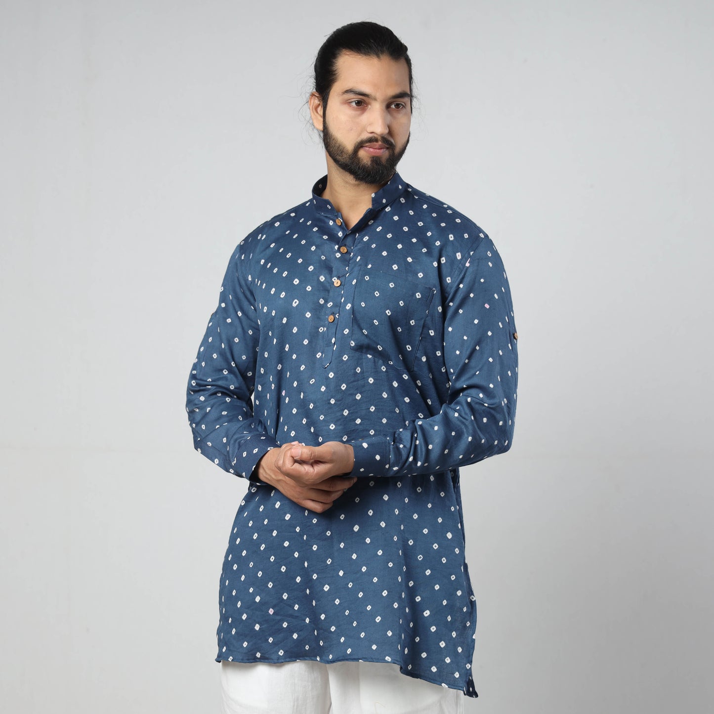 bandhani men kurta