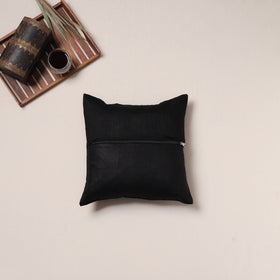 Bird Hand Embroidered Handloom Cushion Cover (16 x 16 in) 11