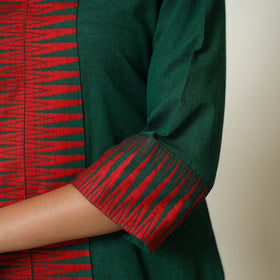 Green - Dharwad Cotton Straight Kurta 01
