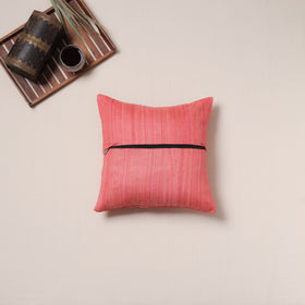 Floral Hand Embroidered Handloom Cushion Cover (16 x 16 in) 15