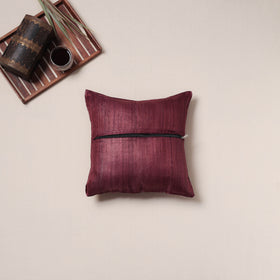 Bird Hand Embroidered Handloom Cushion Cover (16 x 16 in) 16