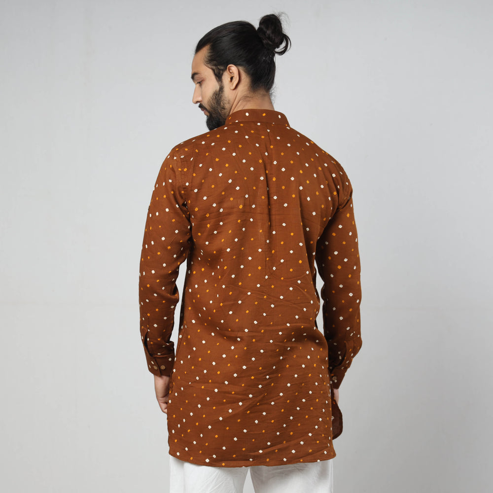 bandhani men kurta