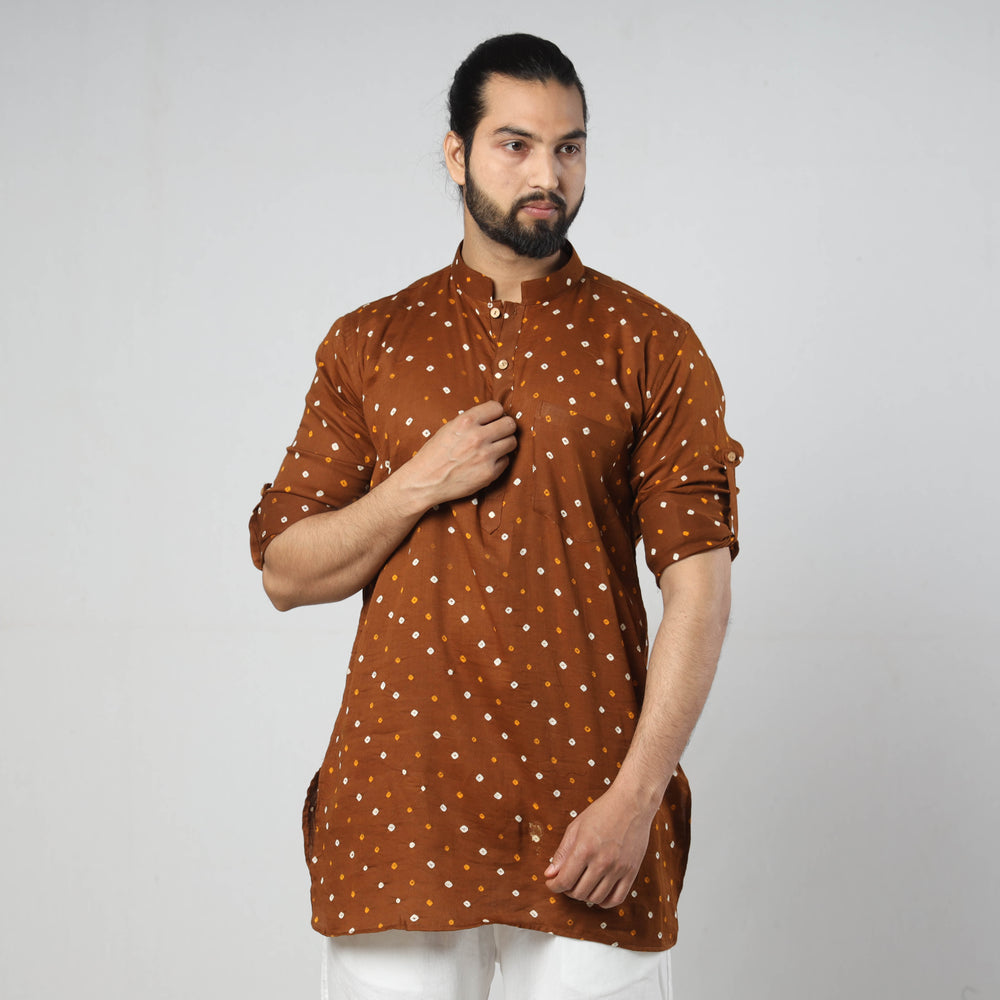 bandhani men kurta