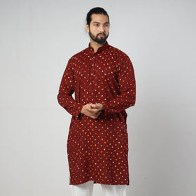 bandhani men kurta 