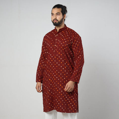 bandhani men kurta 