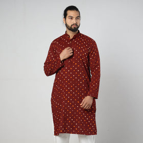 bandhani men kurta 