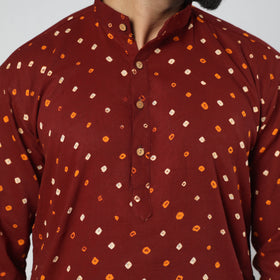 bandhani men kurta 