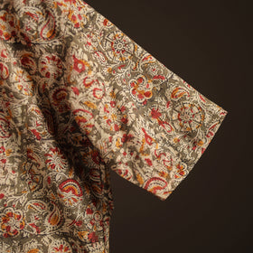 Men Half Sleeve Pedana Kalamkari Block Print Cotton Shirt 15