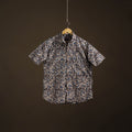 Men Half Sleeve Pedana Kalamkari Block Print Cotton Shirt 16
