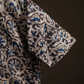 Men Half Sleeve Pedana Kalamkari Block Print Cotton Shirt 16