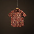 Men Half Sleeve Pedana Kalamkari Block Print Cotton Shirt 10