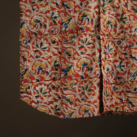 Men Half Sleeve Pedana Kalamkari Block Print Cotton Shirt 09