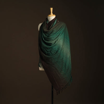 Green - kumaun handwoven merino wool shawl for women 55