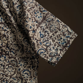 Men Half Sleeve Pedana Kalamkari Block Print Cotton Shirt 14