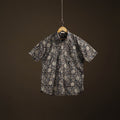 Men Half Sleeve Pedana Kalamkari Block Print Cotton Shirt 03