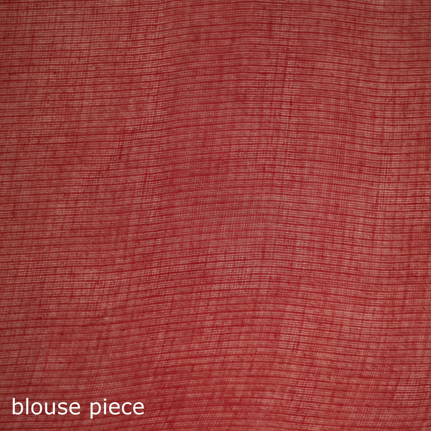 Red - Nazaakat Kota Doria Cotton Plain Saree with Blouse & Jewellery Set 155