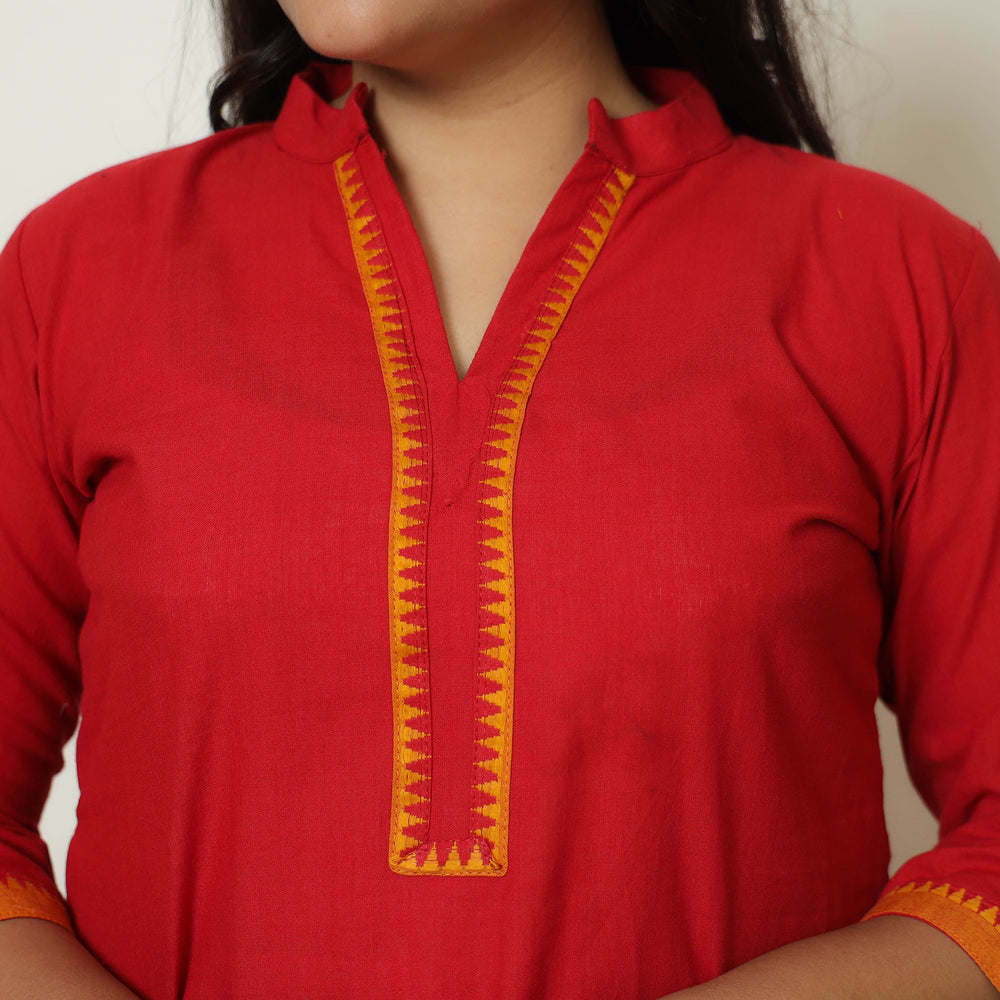 Dharwad Cotton Kurta with Palazzo & Dupatta Set 08